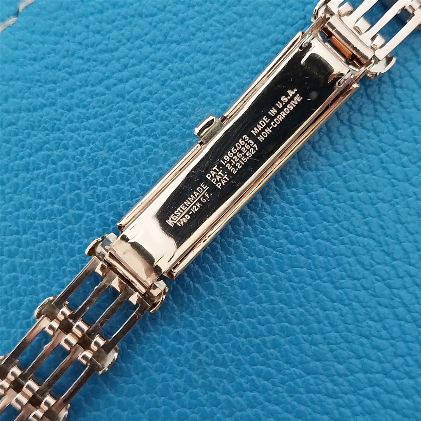 1940s 12k Rose Gold-Filled 5/8" Kestenmade Majestic nos Vintage Watch Band