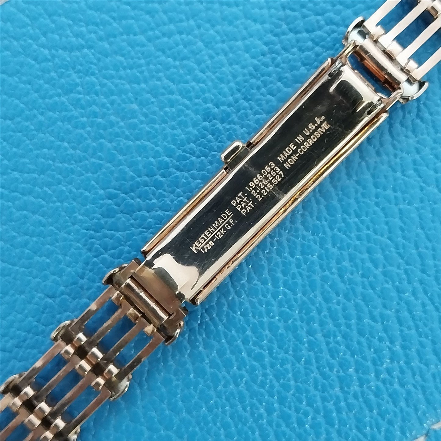 1940s 12k Rose Gold-Filled 5/8" Kestenmade Majestic nos Vintage Watch Band