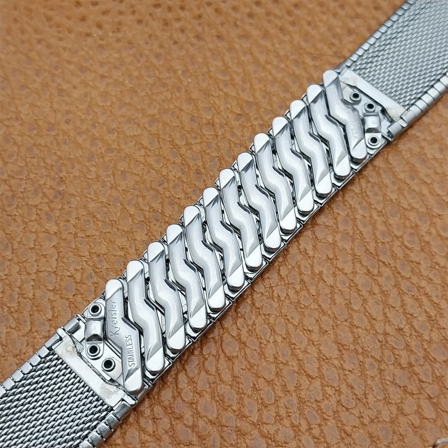 Vintage 17.2mm Stainless Steel Kreisler Classic Unused 1960s Watch Band