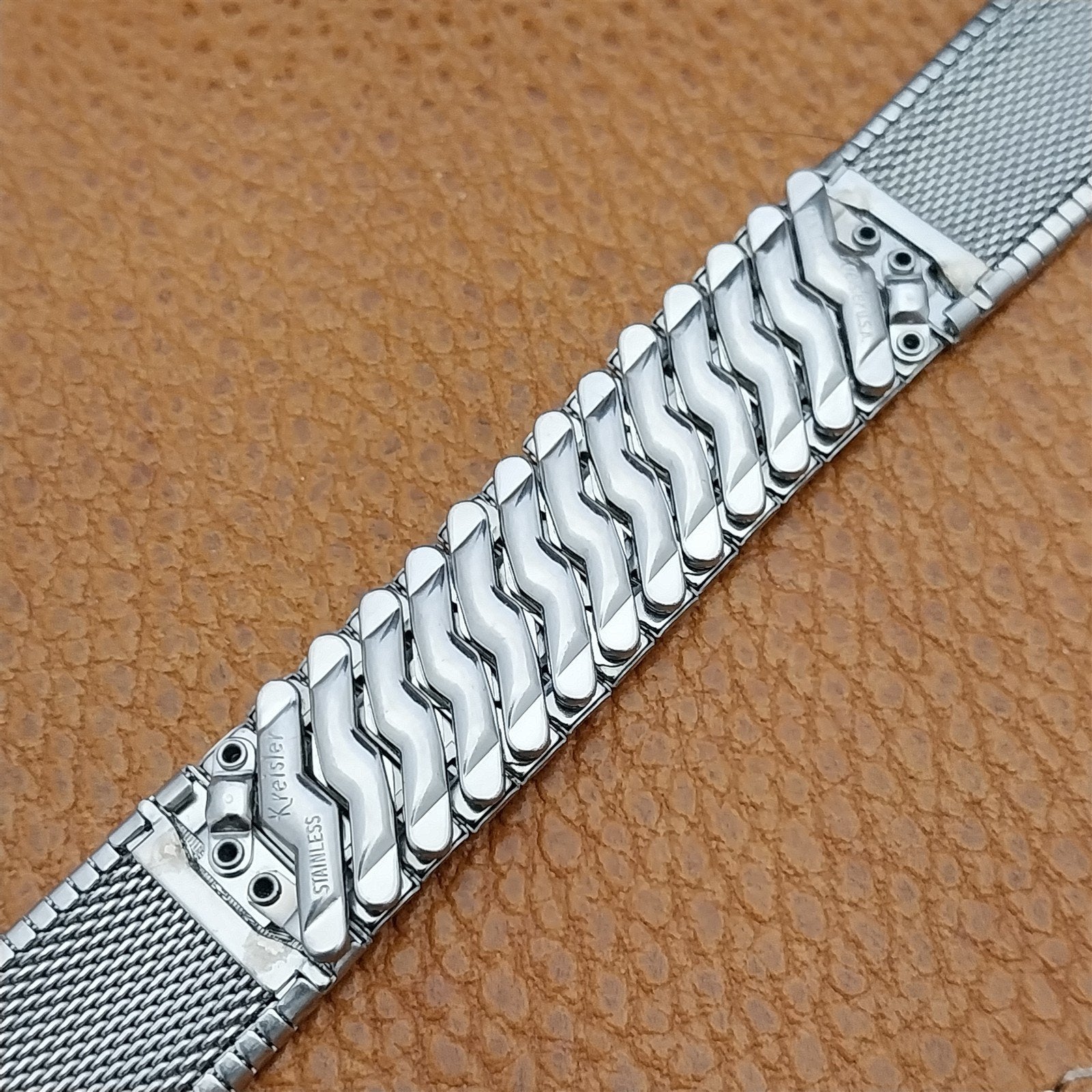Vintage 17.2mm Stainless Steel Kreisler Classic Unused 1960s Watch Band