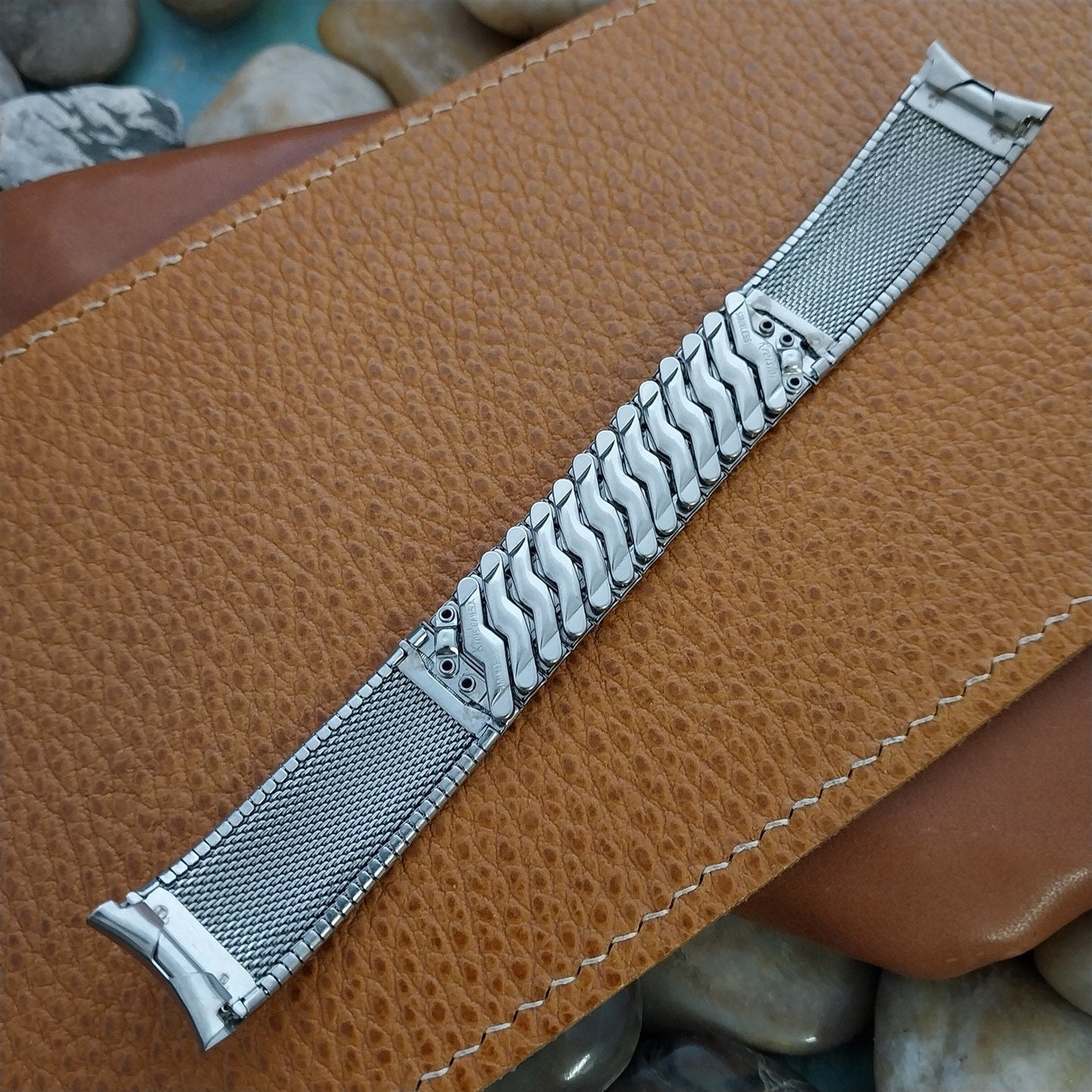 17.2mm Stainless Steel Kreisler Classic Unused 1960s Vintage Watch Band