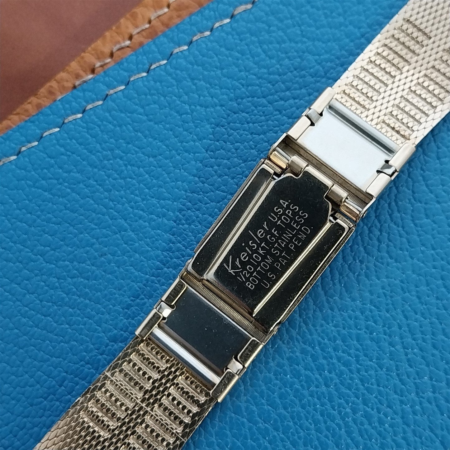 17.2mm 10k Gold-Filled Mesh Kreisler Perpetual Calendar 60s Vintage Watch Band