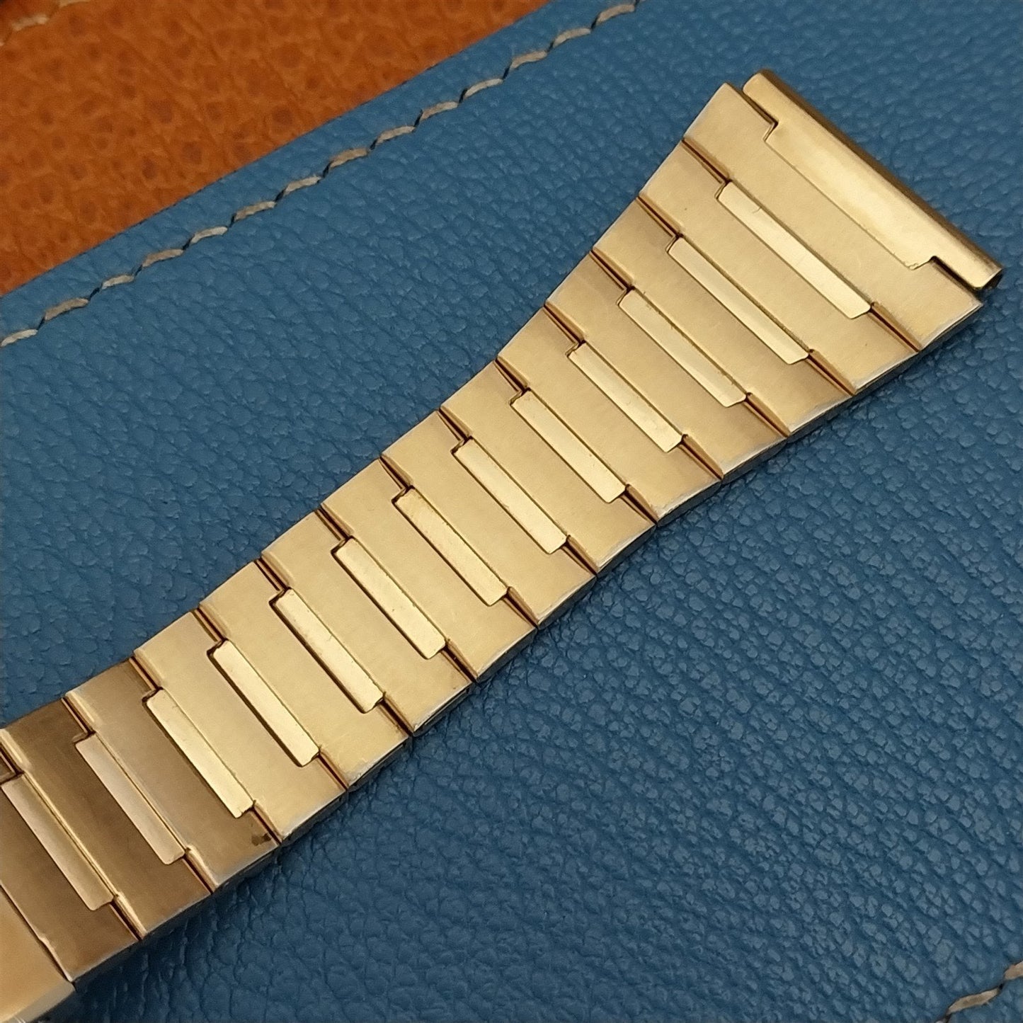 Seiko SQ Quartz B 419 nos Gold-Tone 22mm Japan B Vintage Watch Band