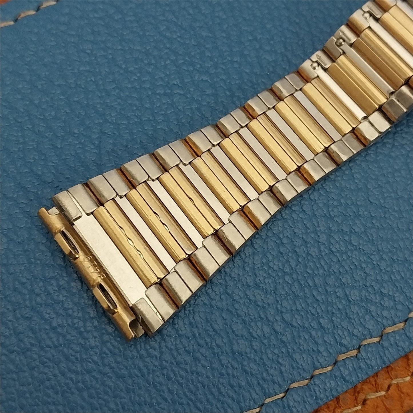 Seiko SQ Quartz B 419 nos Gold-Tone 22mm Japan B Vintage Watch Band