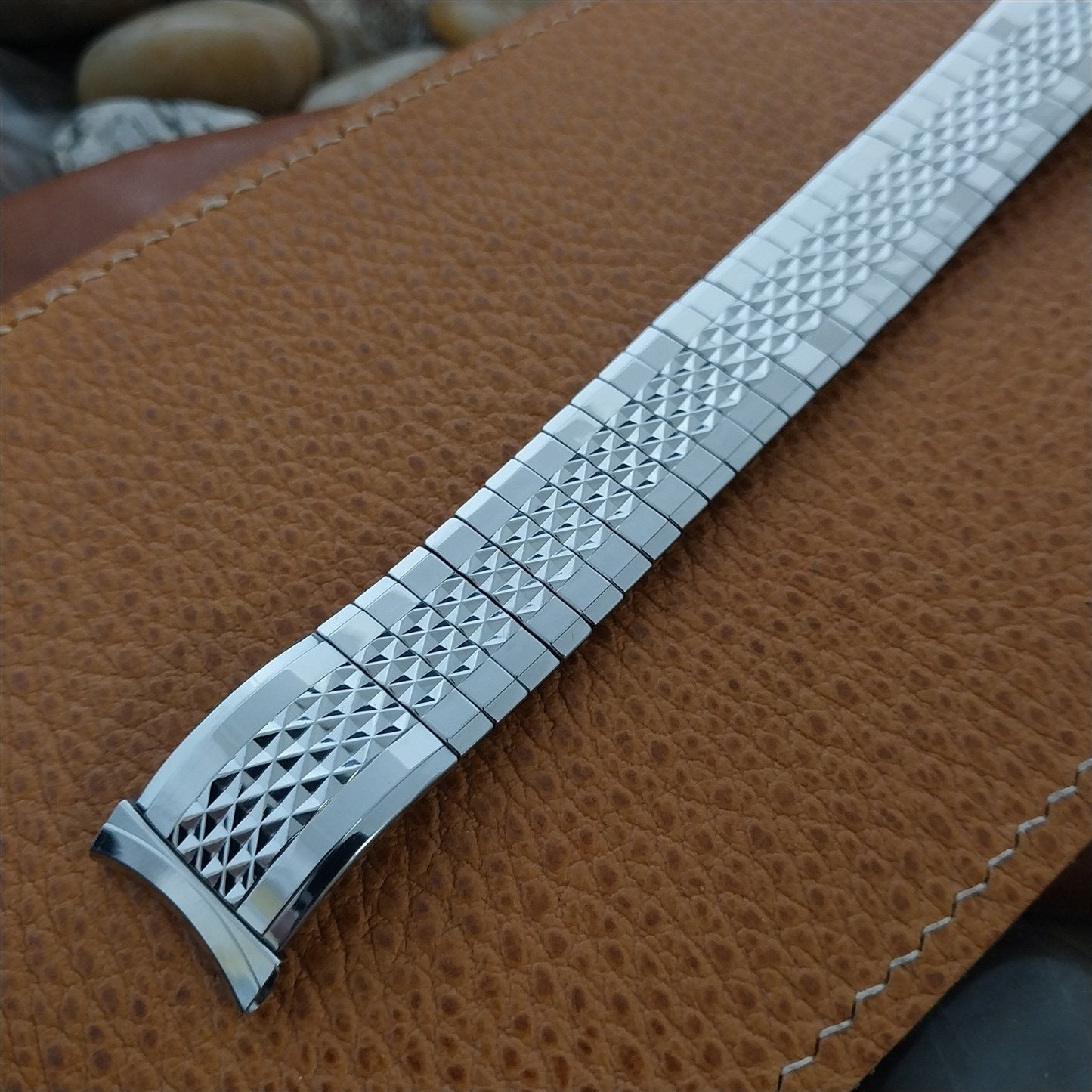 19mm 18mm Stainless Steel Classic Stretch Gemex Unused 1950s Vintage Watch Band