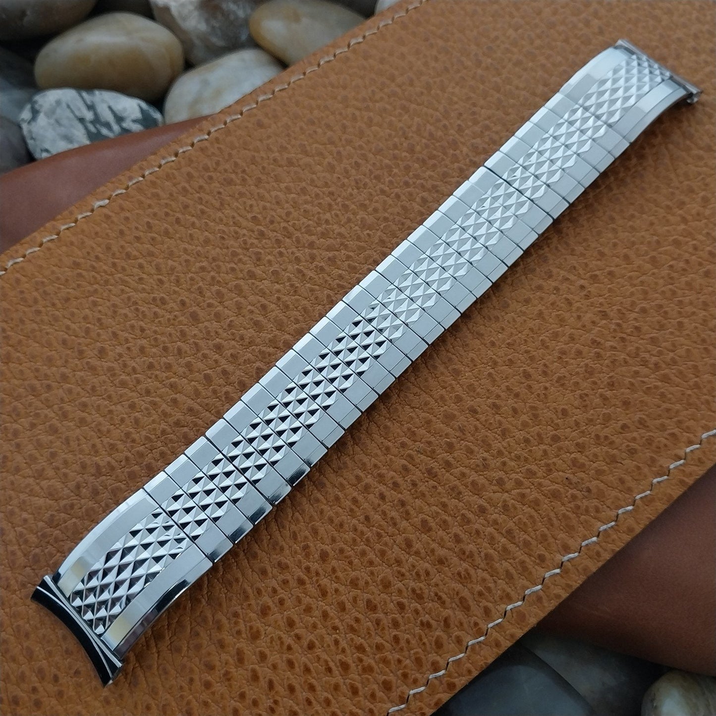 19mm 18mm Stainless Steel Classic Stretch Gemex Unused 1950s Vintage Watch Band