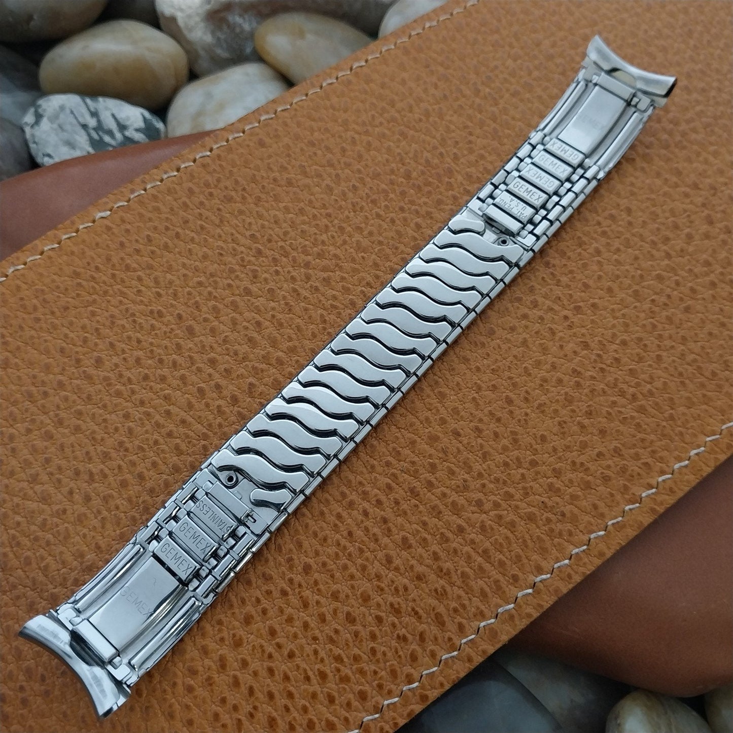 19mm 18mm Stainless Steel Classic Stretch Gemex Unused 1950s Vintage Watch Band