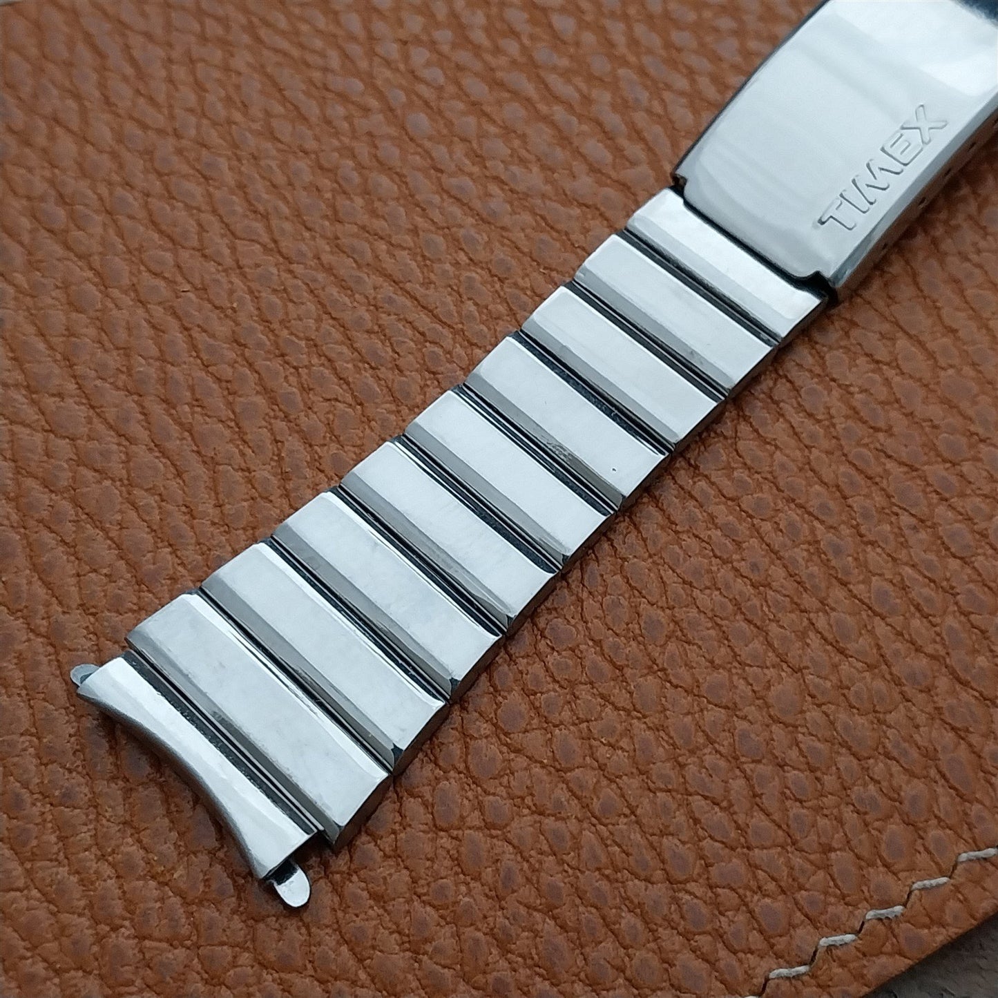 1970s Vintage Timex Stainless Steel 19mm nos Unused Classic Watch Band