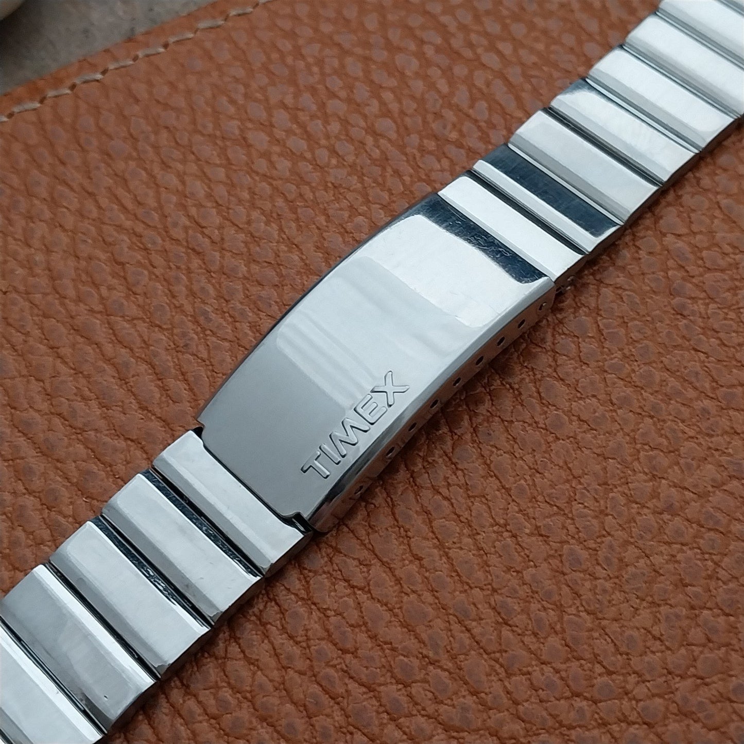1970s Vintage Timex Stainless Steel 19mm nos Unused Classic Watch Band