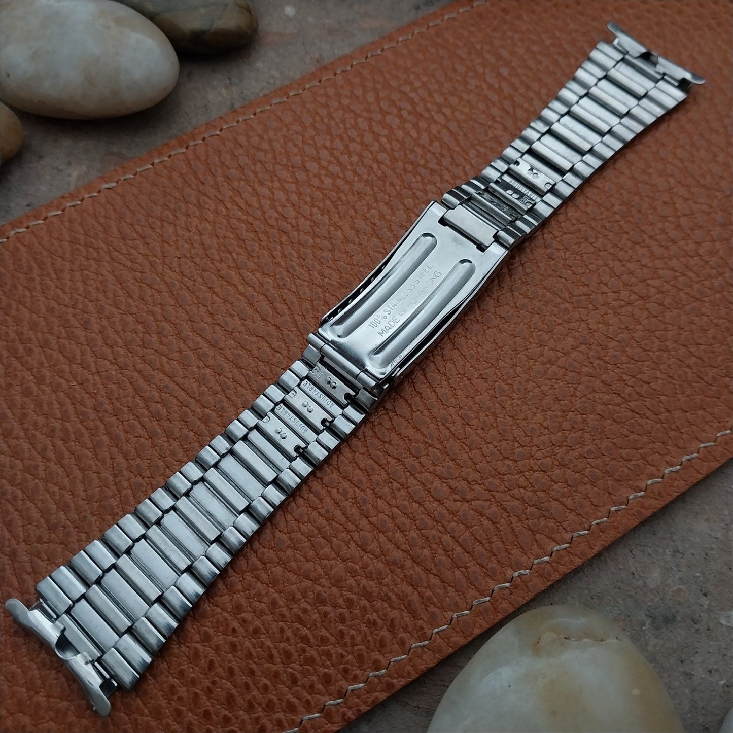 1970s Vintage Timex Stainless Steel 19mm nos Unused Classic Watch Band
