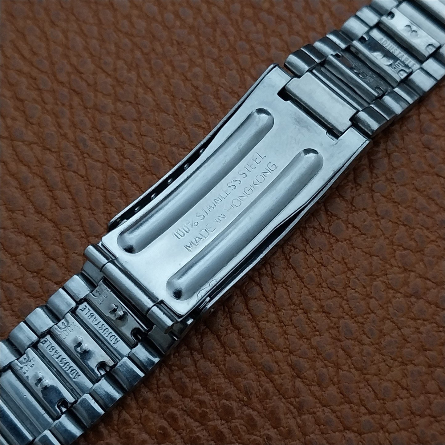 1970s Vintage Timex Stainless Steel 19mm nos Unused Classic Watch Band