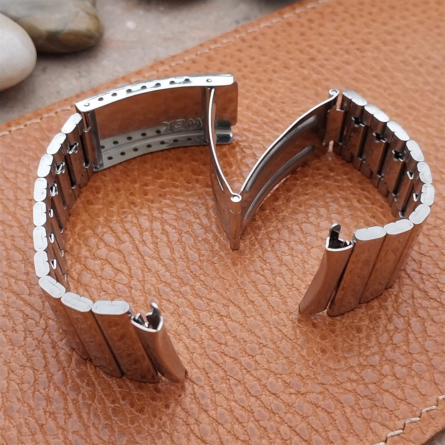 1970s Vintage Timex Stainless Steel 19mm nos Unused Classic Watch Band