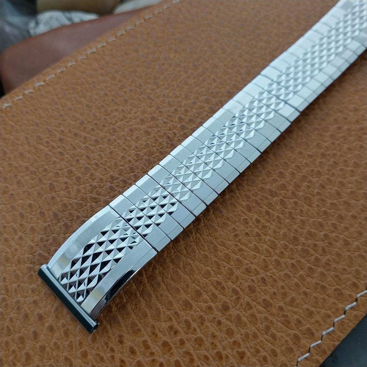 MCM Stainless Steel Stretch Classic Gemex Unused 1950s Vintage Watch Band