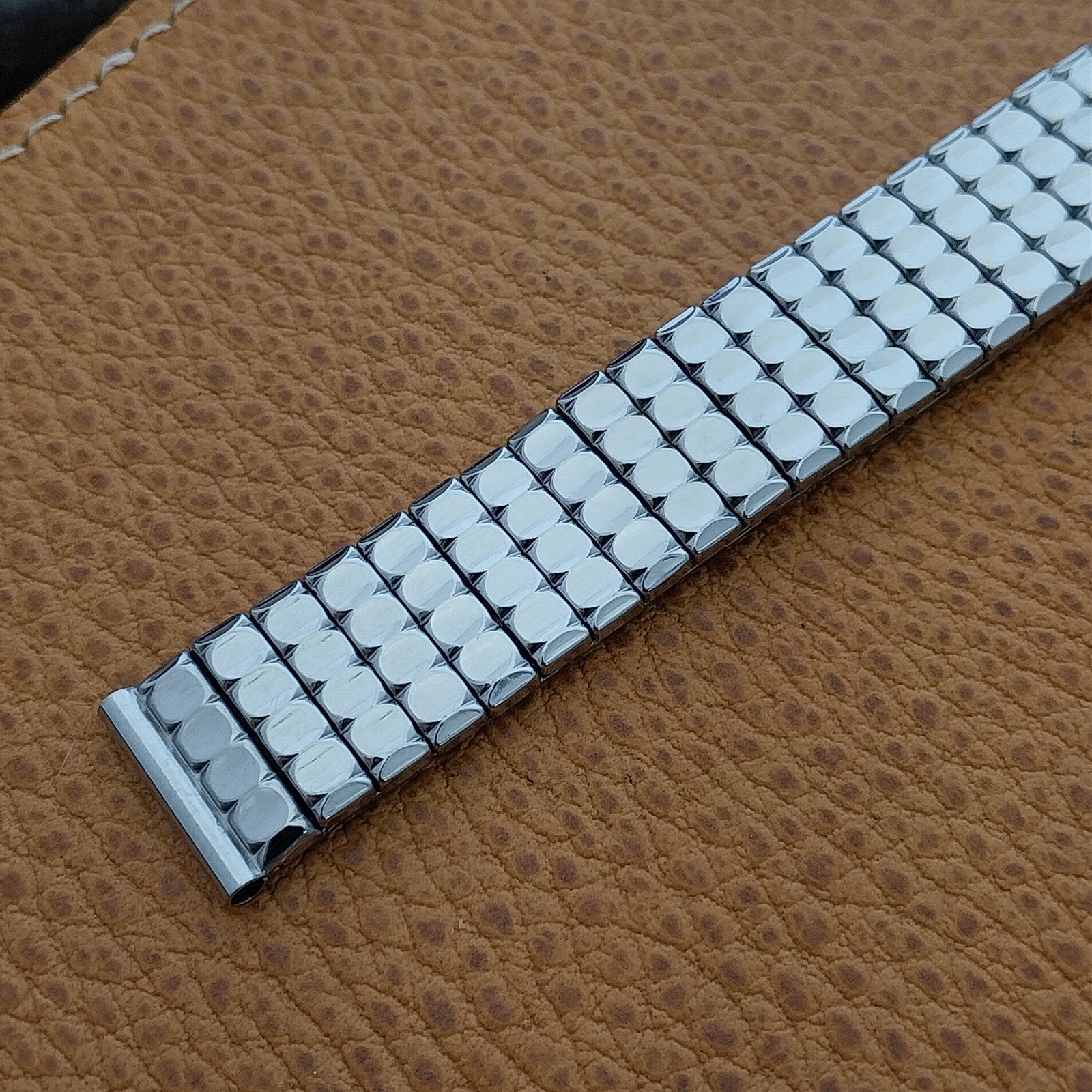 5/8" Gemex USA Stainless Steel Scissor-Expansion Unused 1950s Vintage Watch Band