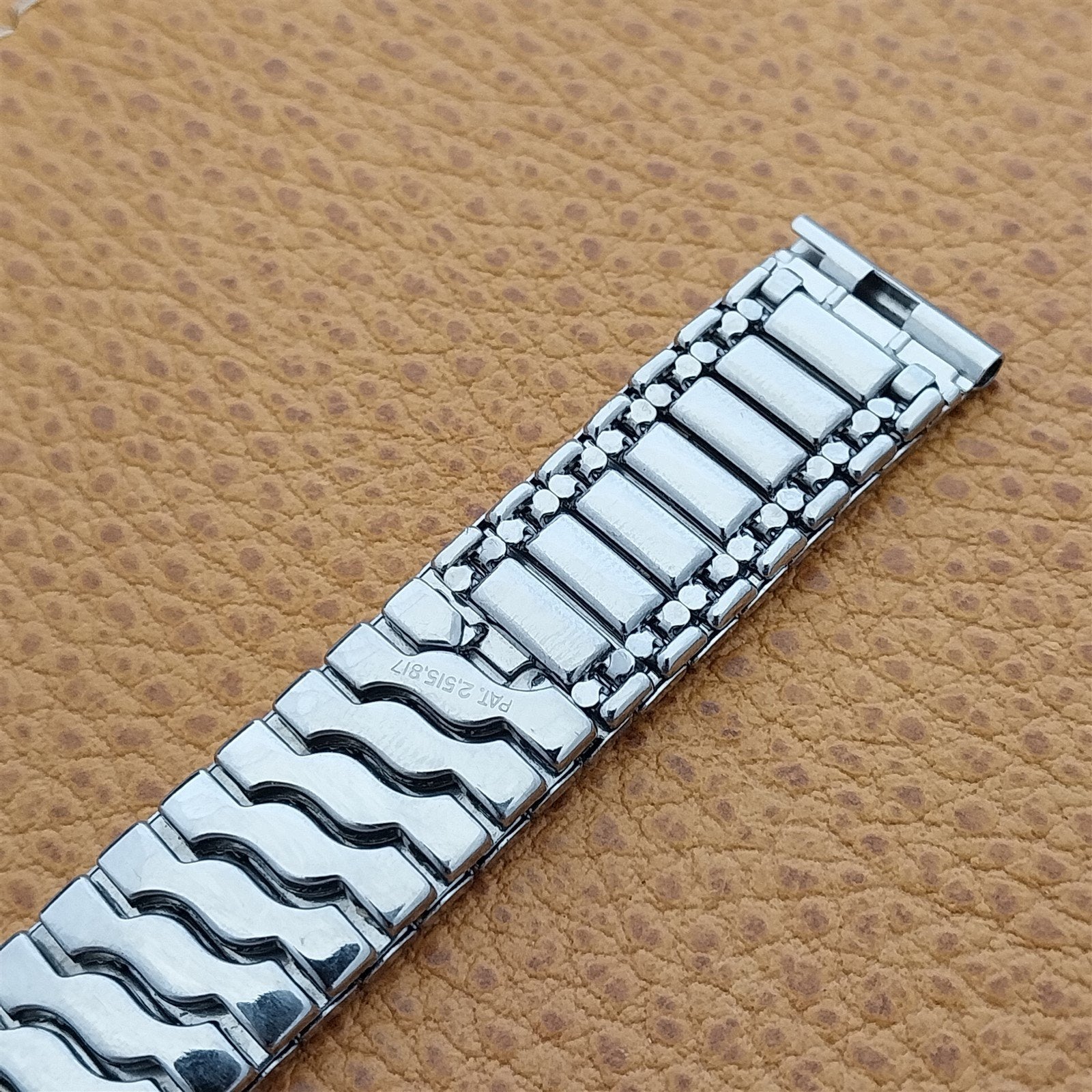 5/8" Gemex USA Stainless Steel Scissor-Expansion Unused 1950s Vintage Watch Band