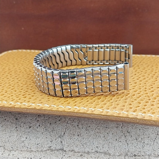 5/8" Gemex USA Stainless Steel Scissor-Expansion Unused 1950s Vintage Watch Band