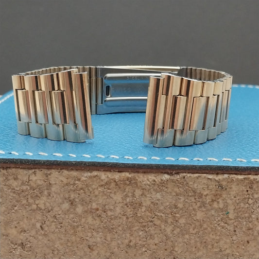 Vintage Zodiac 20mm Flared Swiss NSA Yellow Gold Plate Unused Classic Watch Band