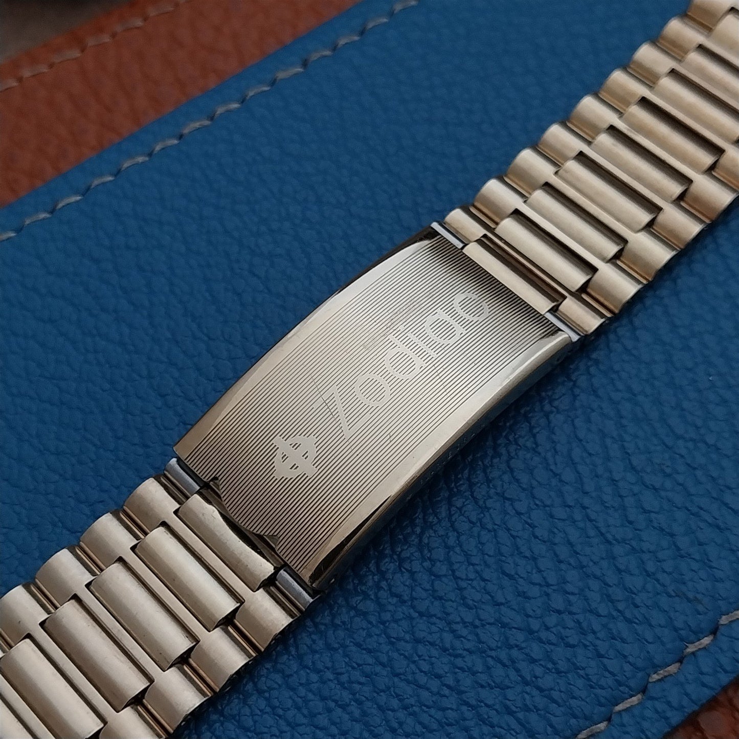 Vintage Zodiac 20mm Flared Swiss NSA Yellow Gold Plate Unused Classic Watch Band