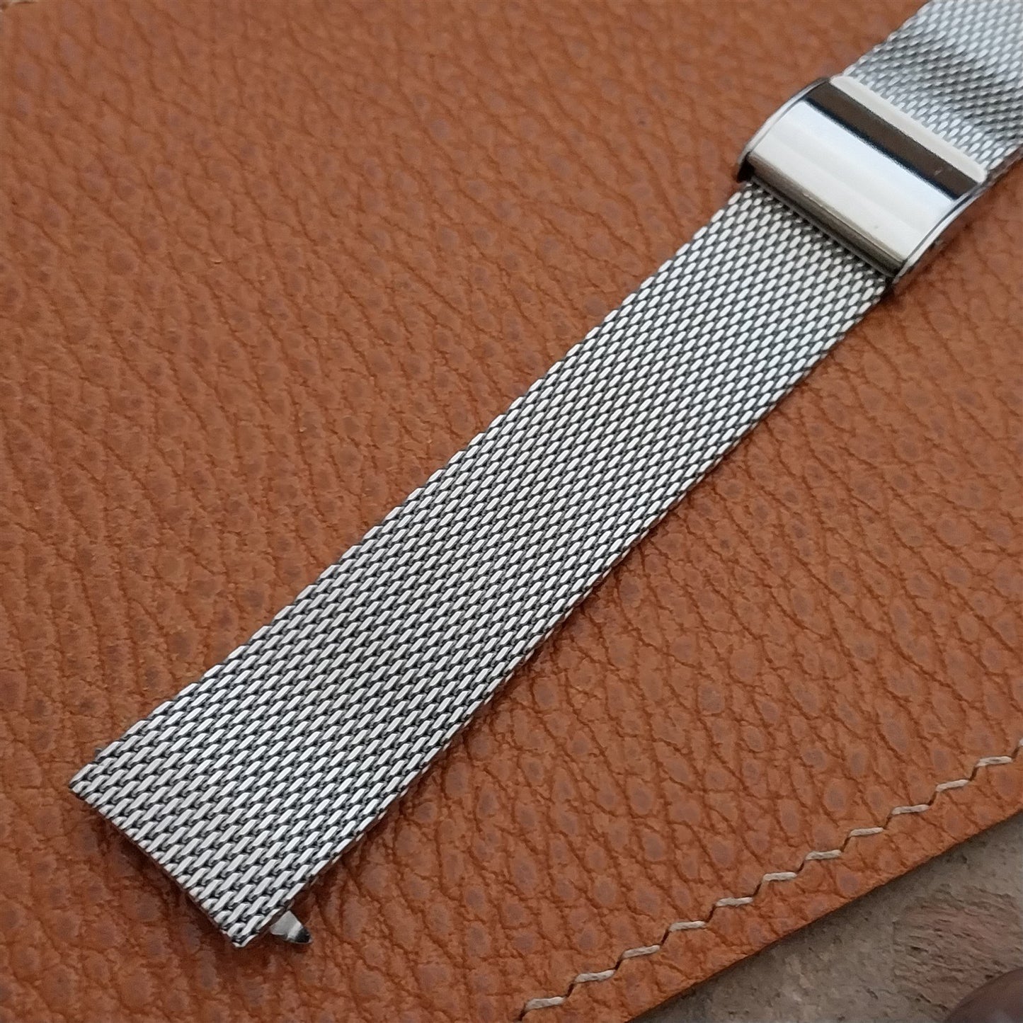 18mm Seiko Japan B Classic Stainless Steel Mesh nos Unused Vintage Watch Band