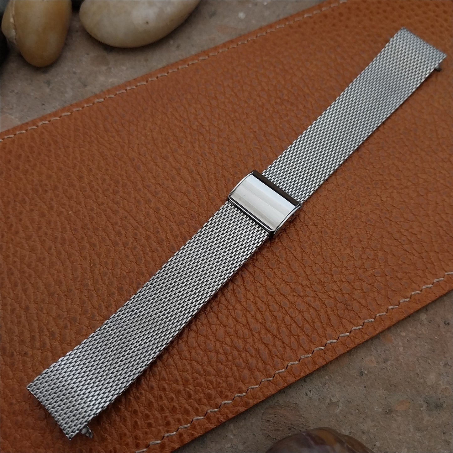 18mm Seiko Japan B Classic Stainless Steel Mesh nos Unused Vintage Watch Band