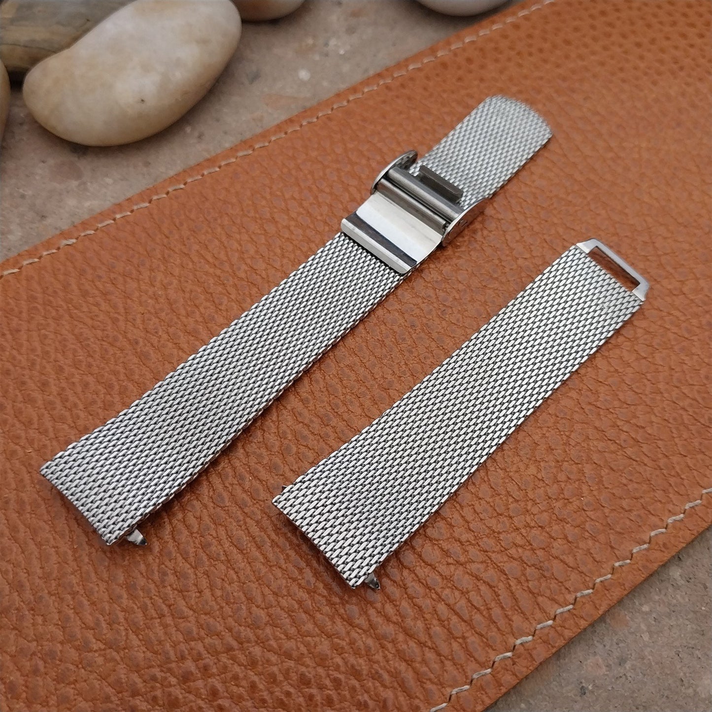 18mm Seiko Japan B Classic Stainless Steel Mesh nos Unused Vintage Watch Band