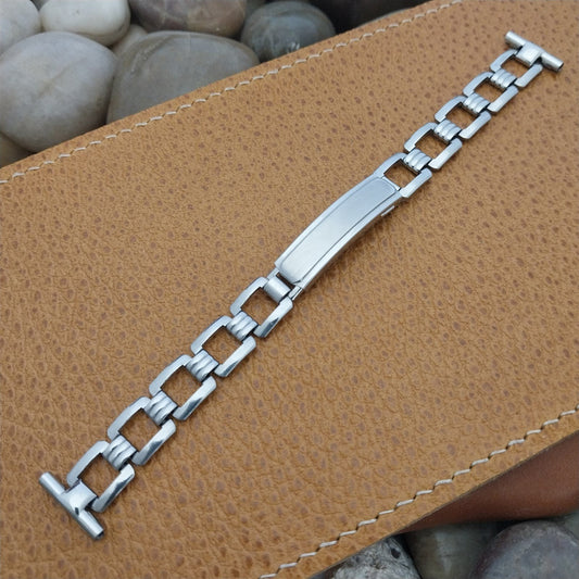 5/8" 1930s Antique Stainless Steel Peerless USA nos Vintage Watch Band