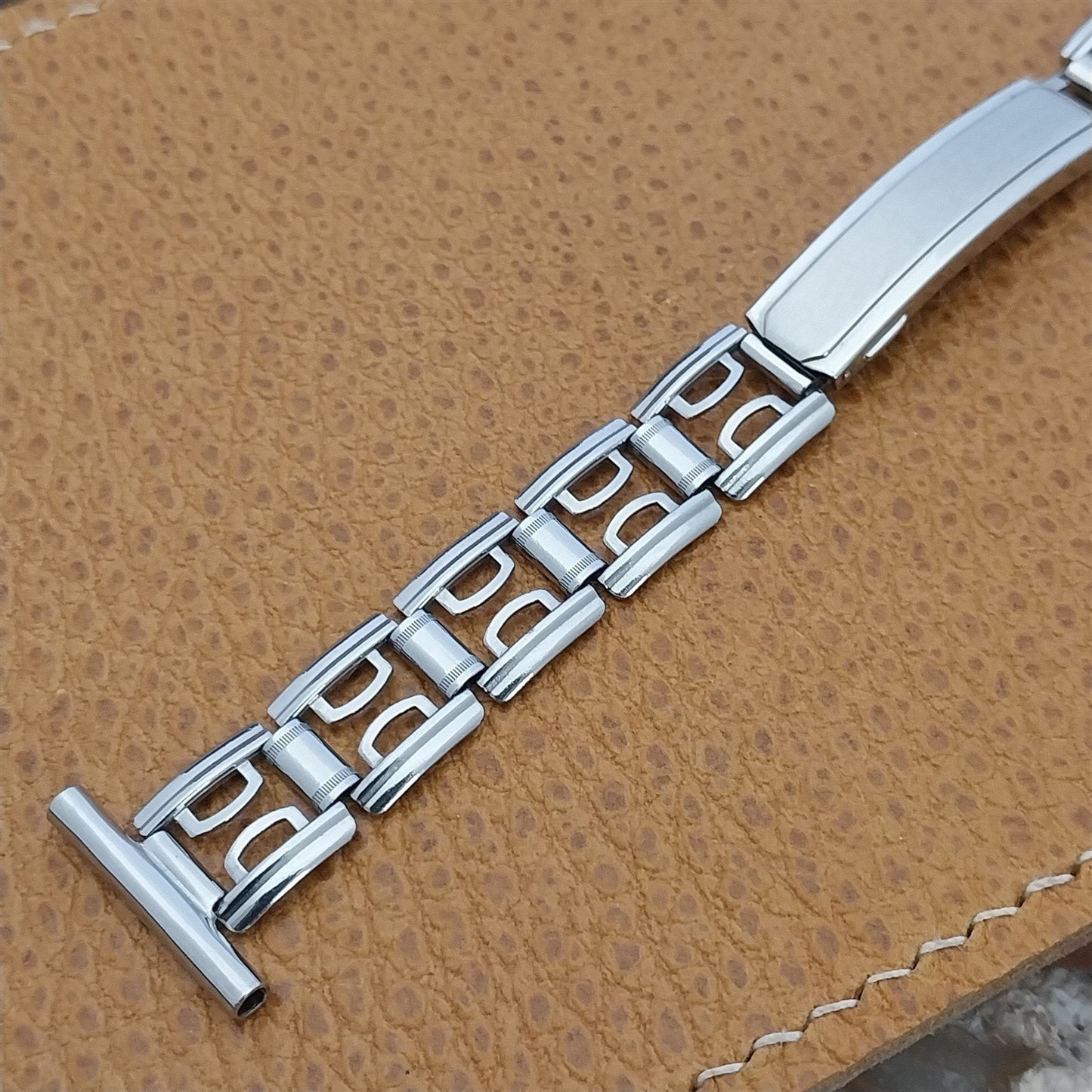 1930s Antique Stainless Steel Peerless USA nos Vintage Watch Band