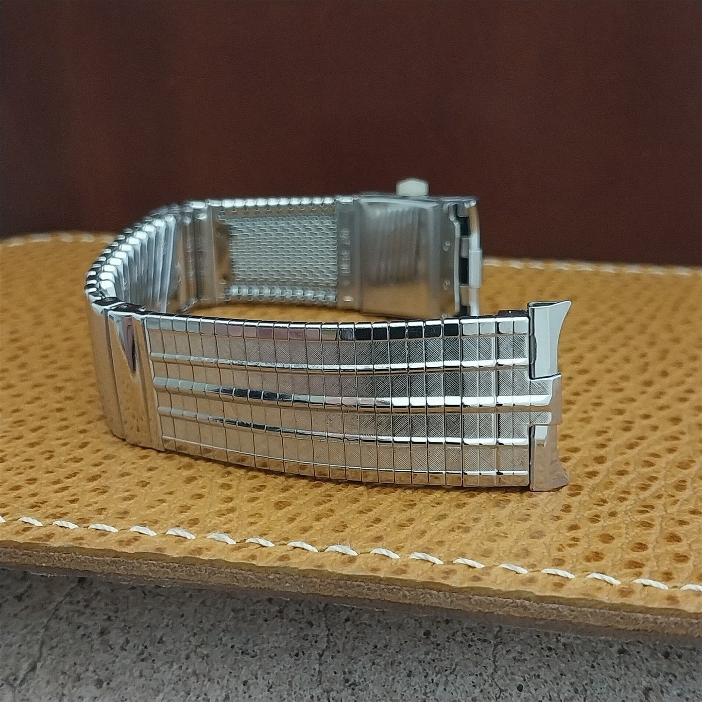 19mm Stainless Steel Perpetual Calendar JB Champion 1960s nos Vintage Watch Band