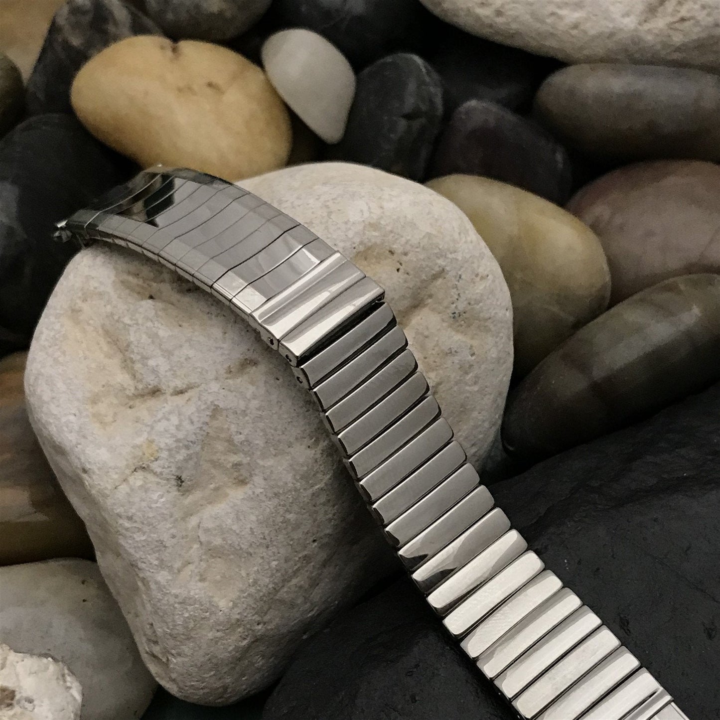 Vintage 19mm 18mm JB Champion USA Stainless Steel MCM Classic 1960s Watch Band