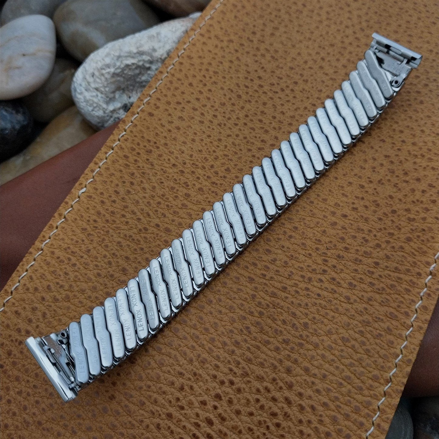 17.2mm Lenox USA Stainless Steel nos 1960s Vintage Watch Band