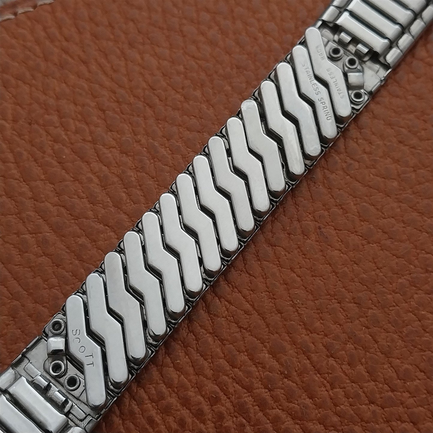 17.2mm Scott Stainless Steel Expansion nos Unused 1960s Vintage Watch Band