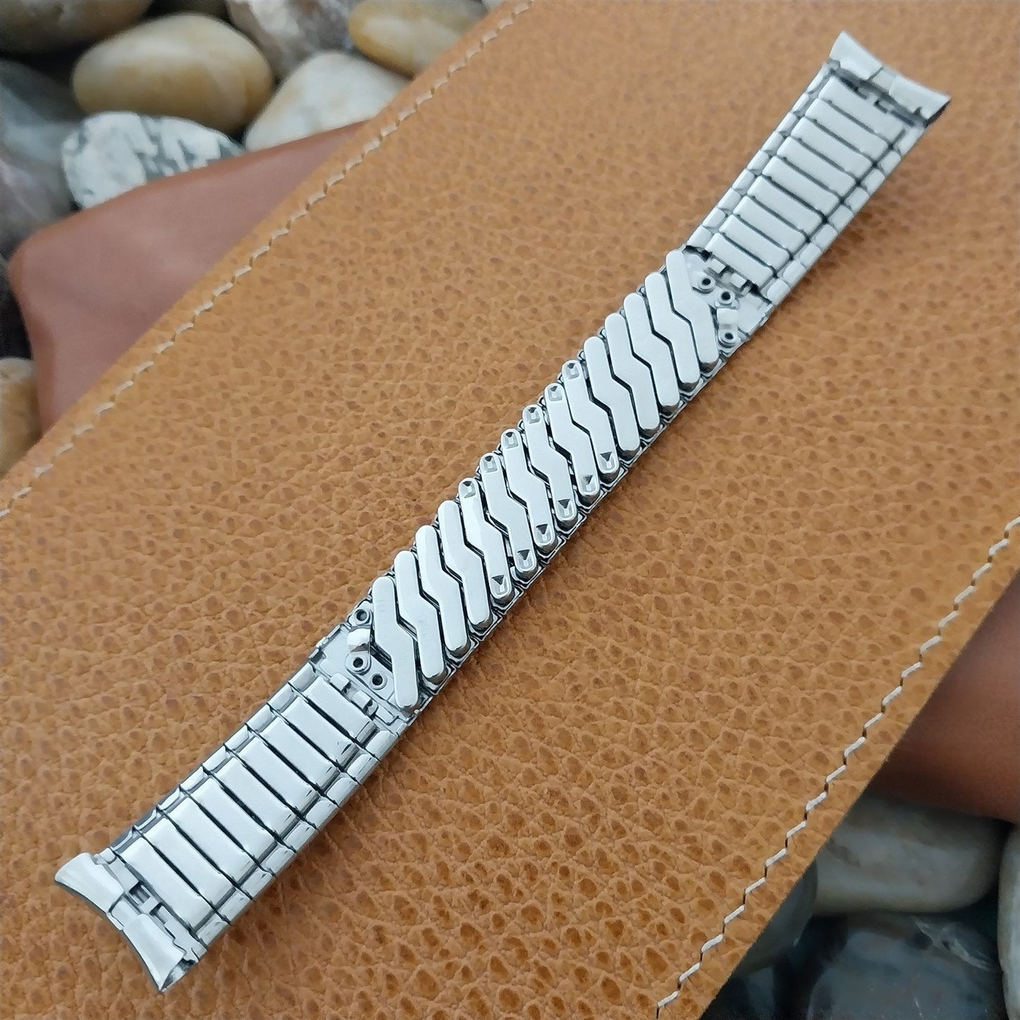 17.2mm Scott Stainless Steel Expansion nos Unused 1960s Vintage Watch Band