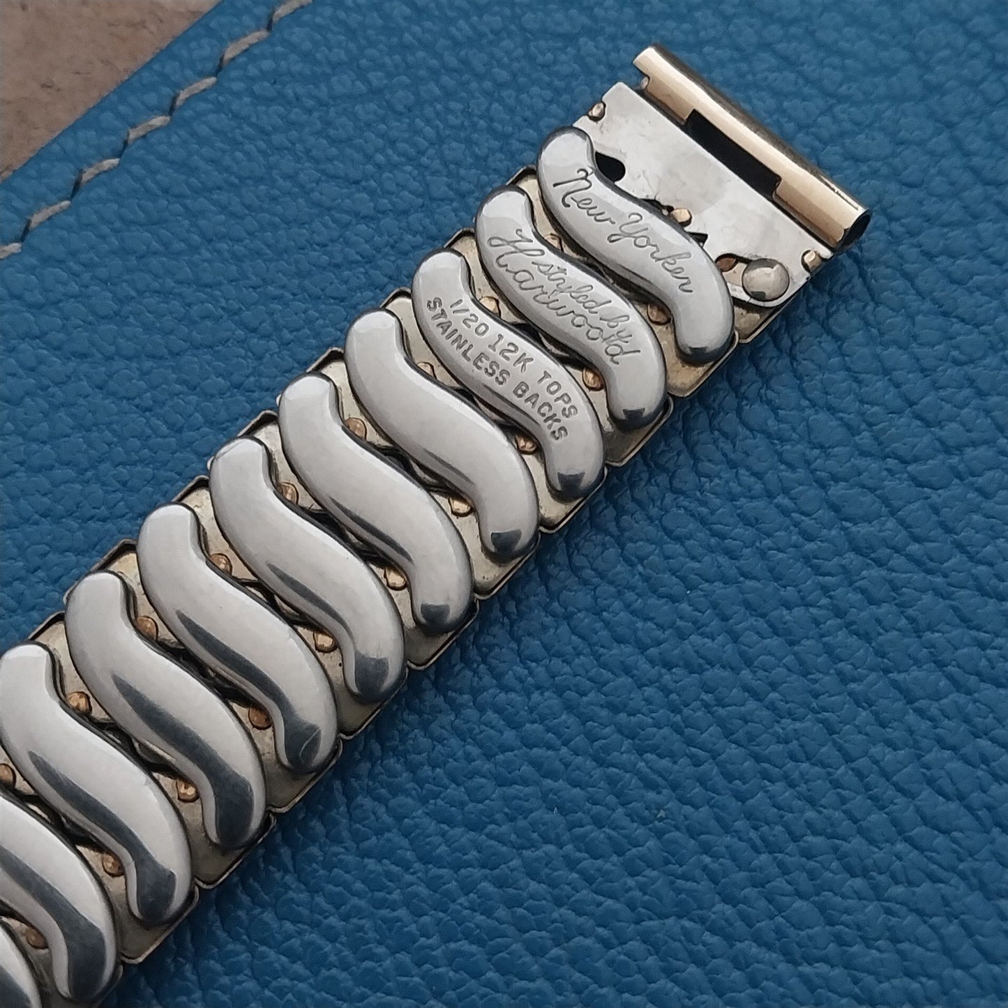 1940s Harwood 5/8" Gold Filled Stretch Expansion nos Vintage Watch Band