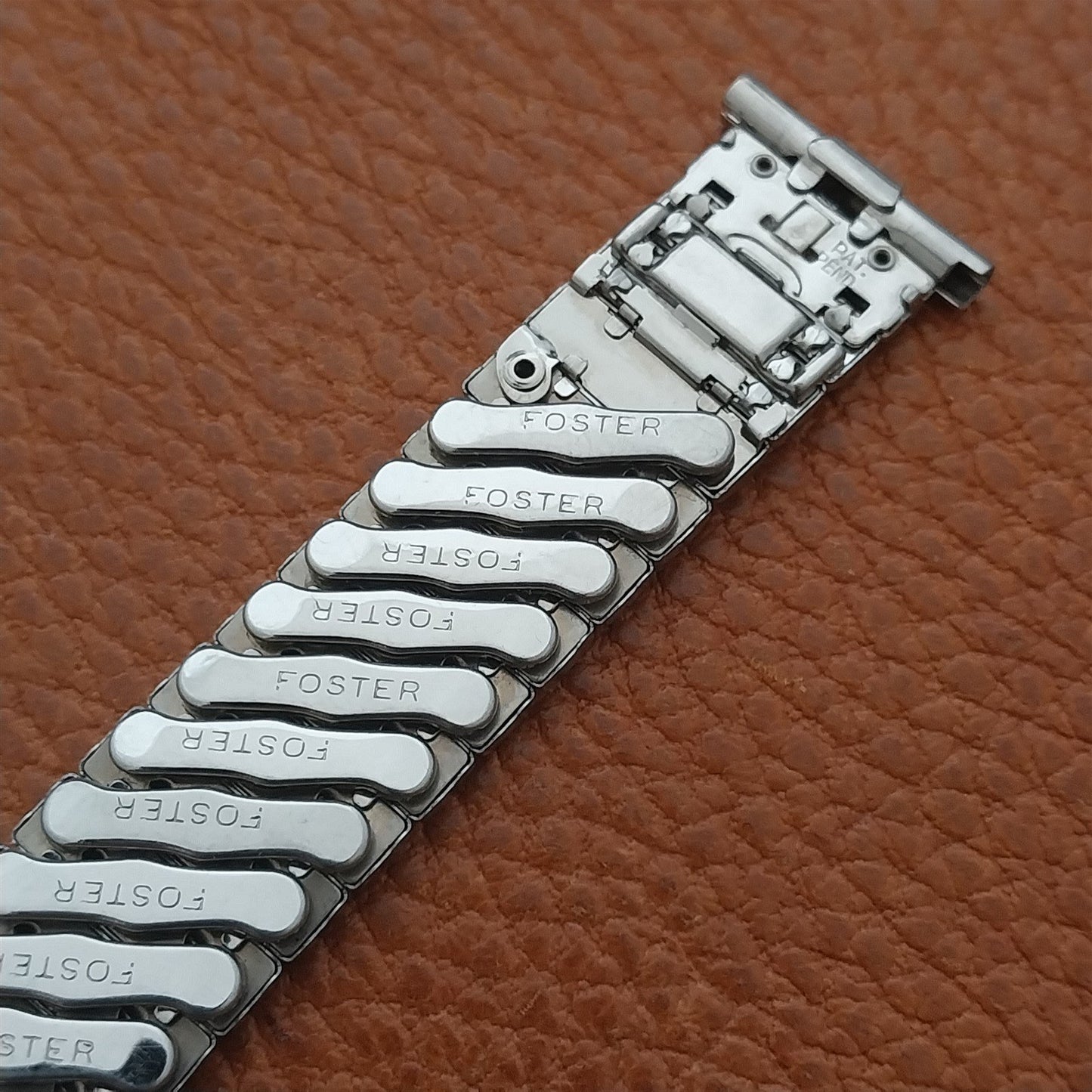 Foster 16mm 18mm 19mm Stainless Steel Short Expansion 1950s Watch Band