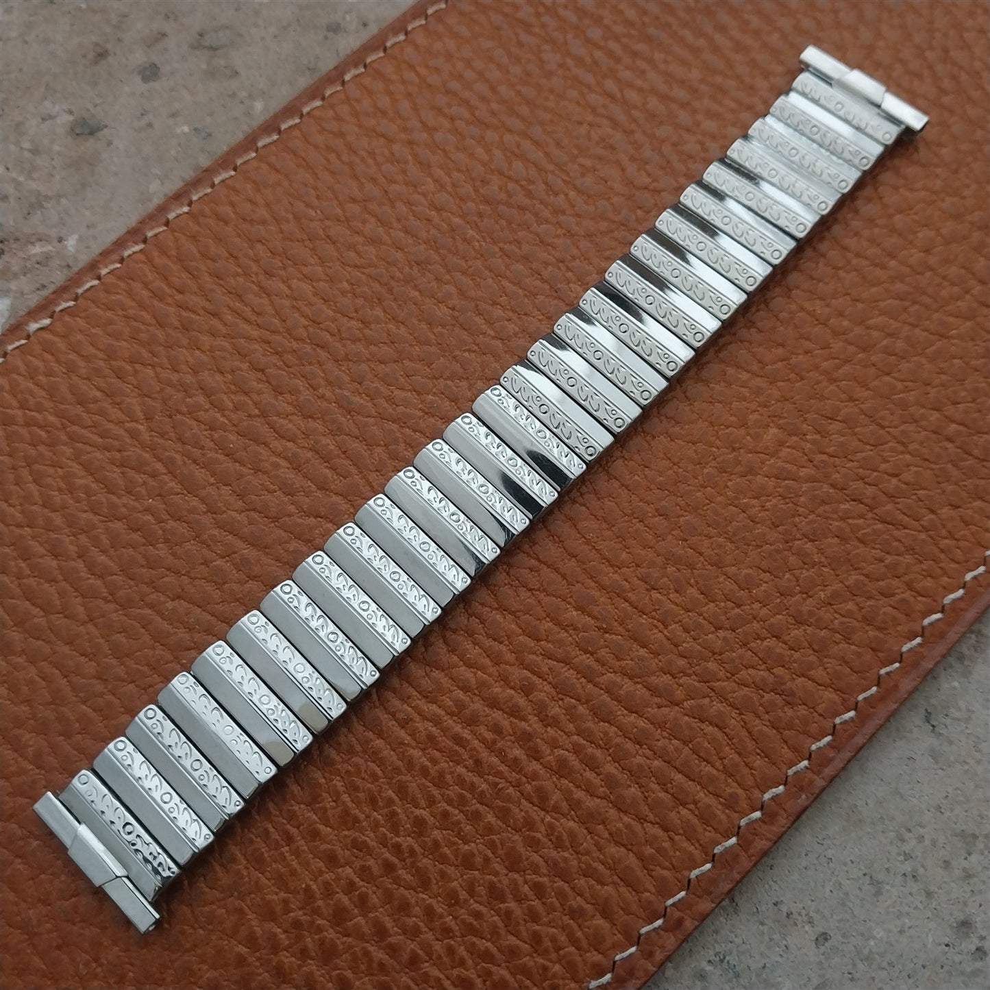 Foster 16mm 18mm 19mm Stainless Steel Short Expansion 1950s Watch Band