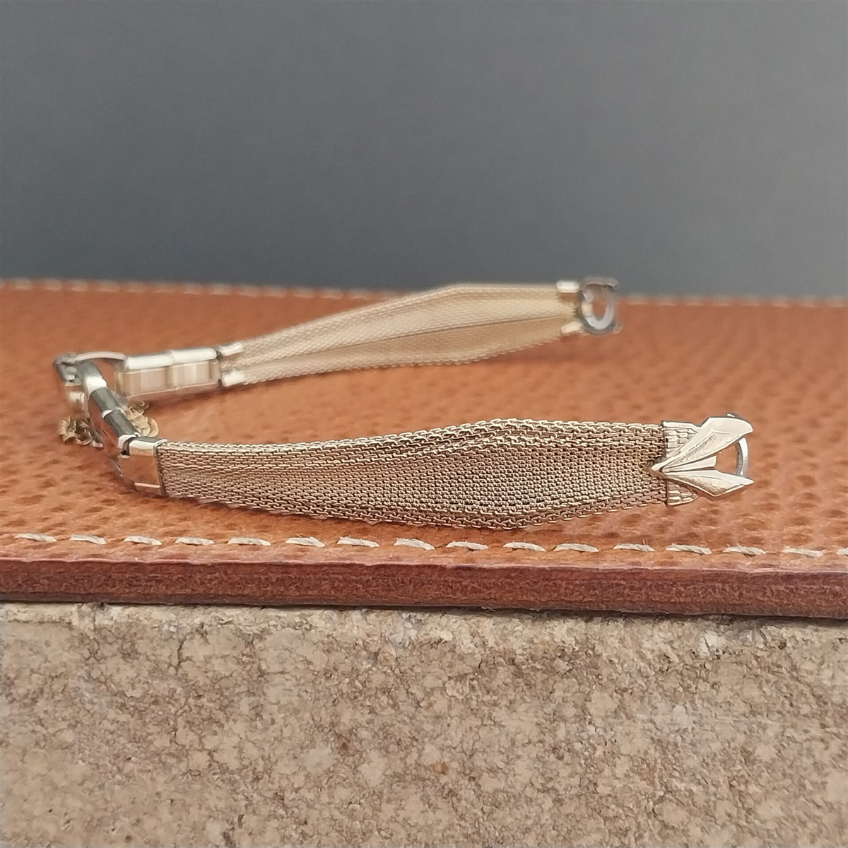 Speidel Braided Elegance Gold-Filled Mesh Unused 1960s Vintage Ladies Watch Band
