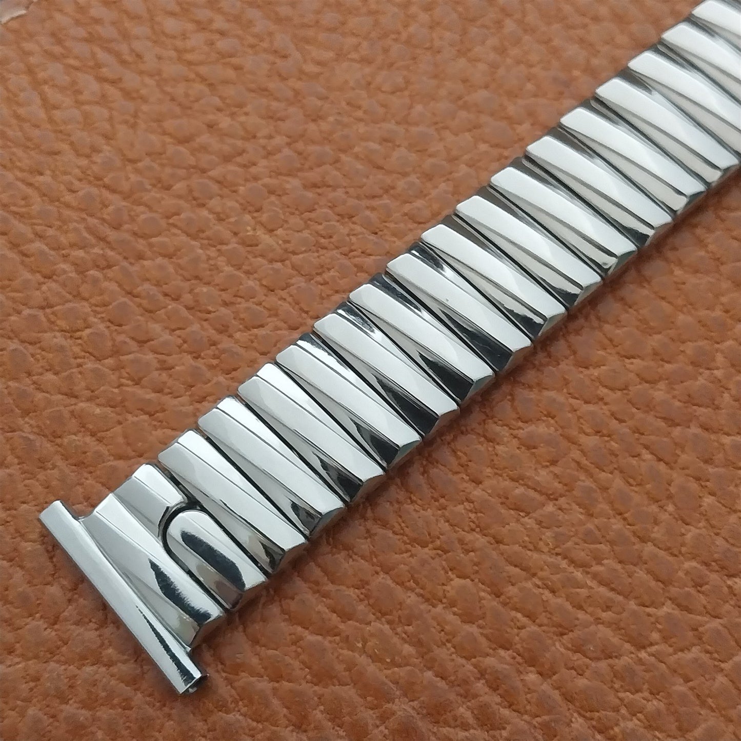 1950s Gemex Skipper Stainless Steel Scissor Expansion Unused Vintage Watch Band
