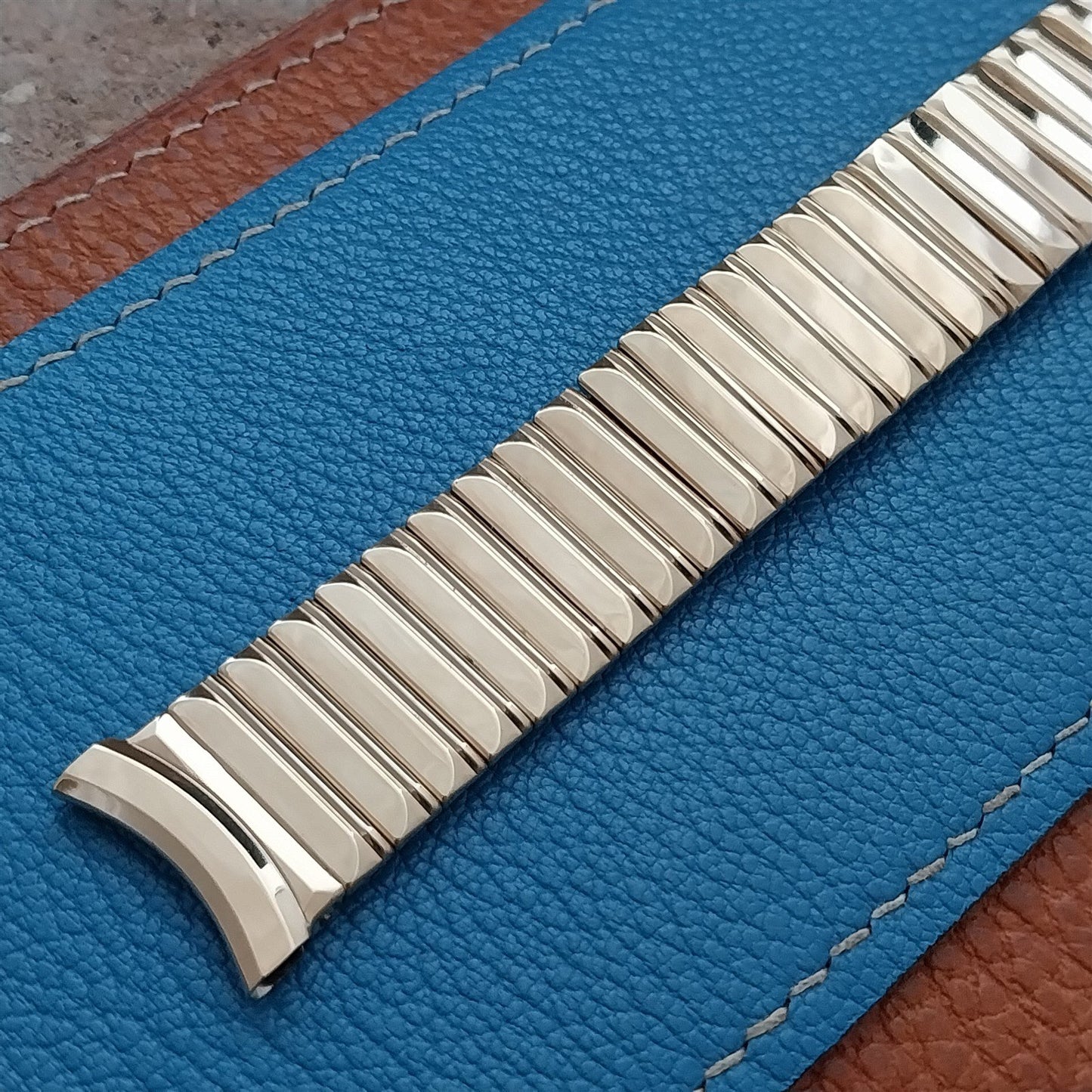 Classic Gemex wide 10k Yellow Gold-Filled nos 19mm 1950s old-stock Watch Band
