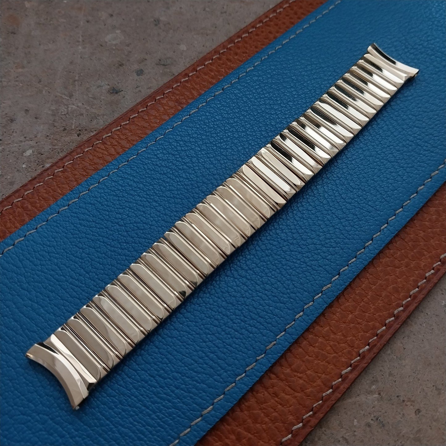 Classic Gemex wide 10k Yellow Gold-Filled nos 19mm 1950s old-stock Watch Band