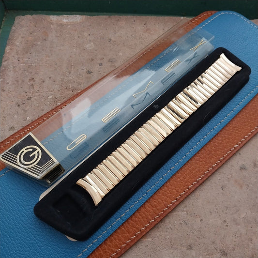 Classic Gemex wide 10k Yellow Gold-Filled nos 19mm 1950s old-stock Watch Band