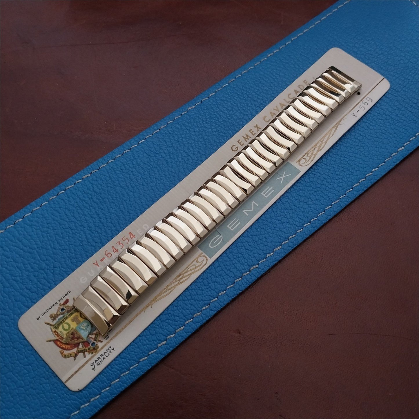 Vintage Gold-Filled 5/8" Gemex Cavalcade Classic Stretch Unused 1950s Watch Band