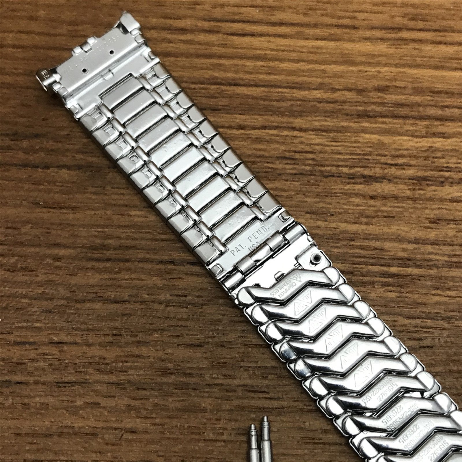 1960s 19mm 18mm 17mm Stainless Steel JB Champion Unused Vintage Watch Band