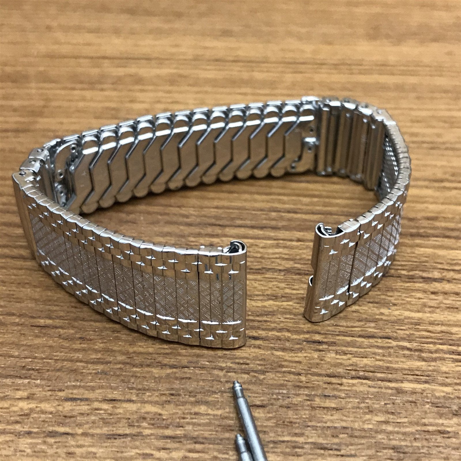 17.2mm JB Champion Stainless Steel Unused nos 1960s Vintage Watch Band