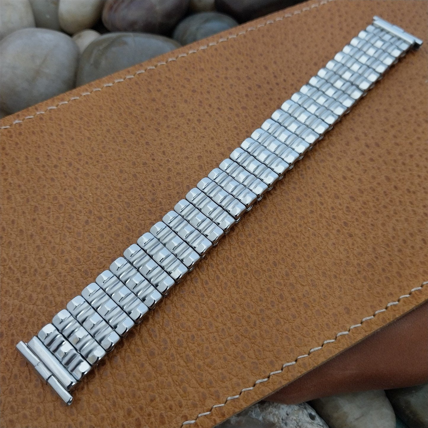 1960s Stainless Steel JB Champion19mm mcm nos Vintage Watch Band