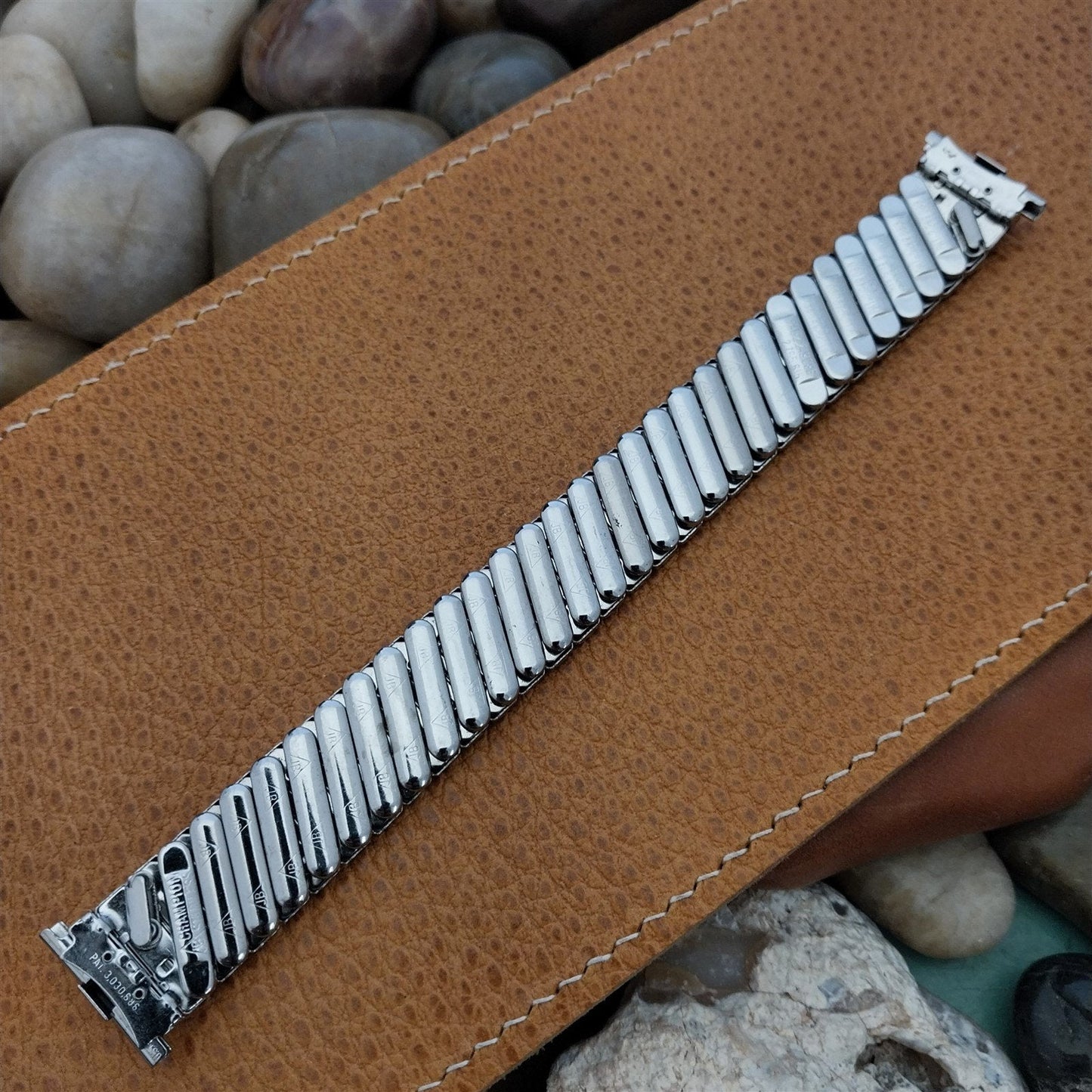 1960s Stainless Steel JB Champion19mm mcm nos Vintage Watch Band