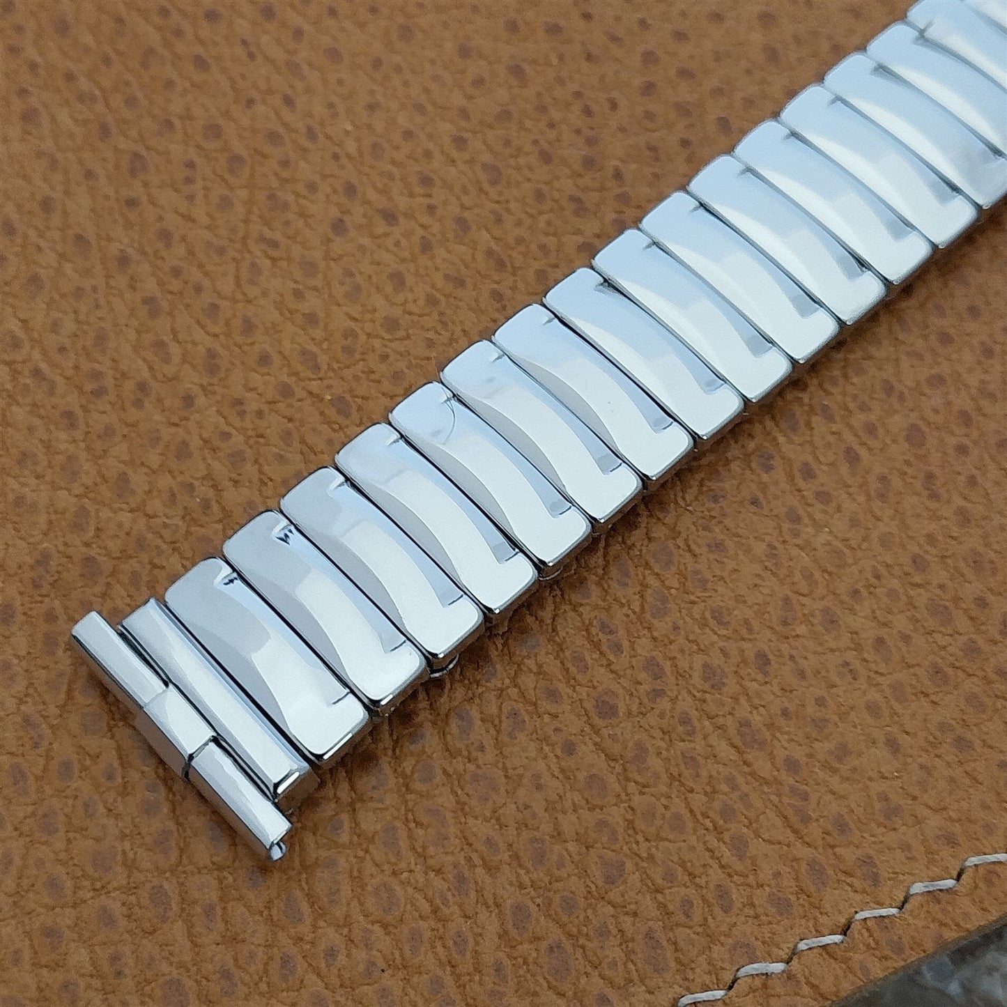 1960s 19mm 18mm Stainless Steel JB Champion mcm nos Vintage Watch Band