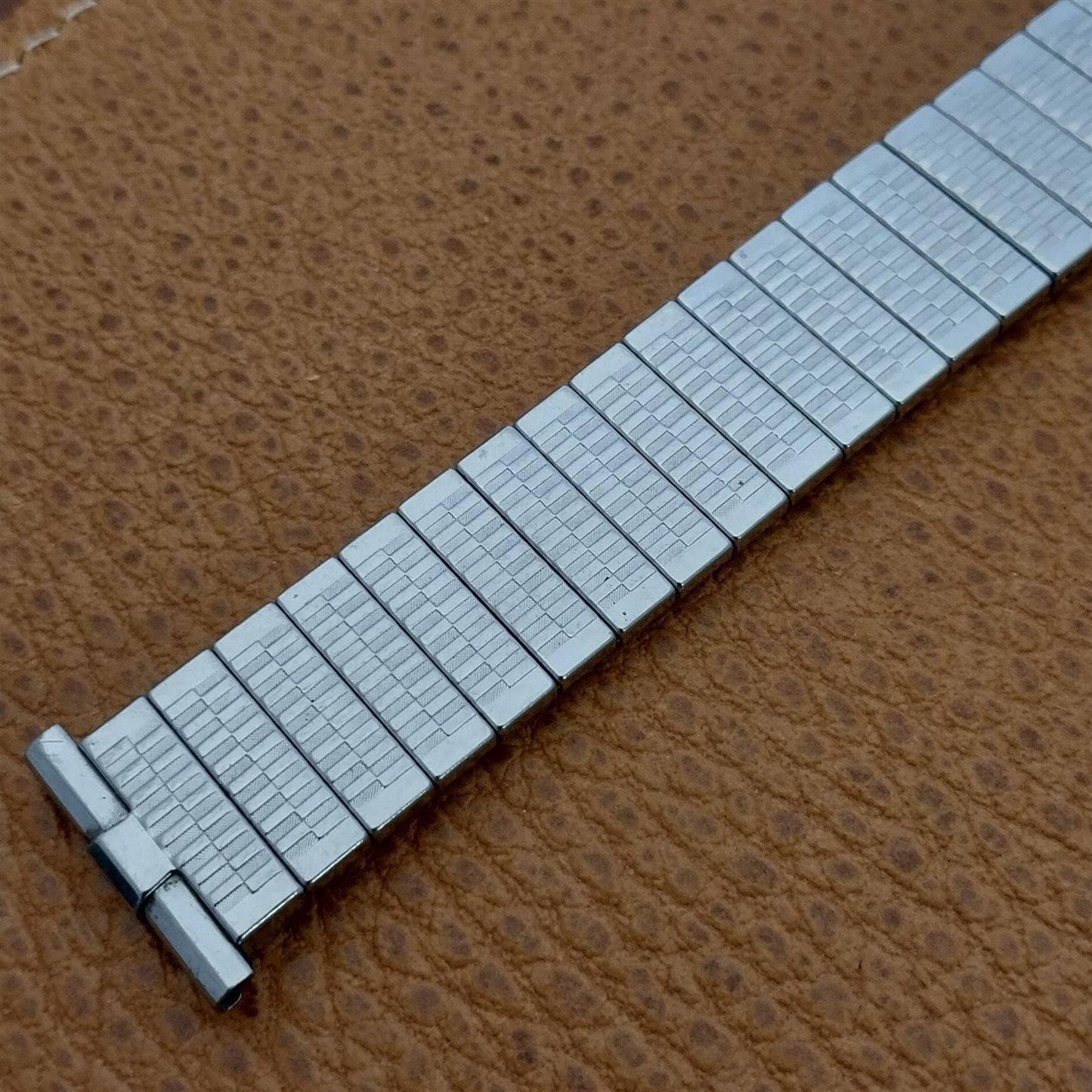 1960s 19mm 18mm JB Champion USA Slim Stainless Steel Unused Vintage Watch Band