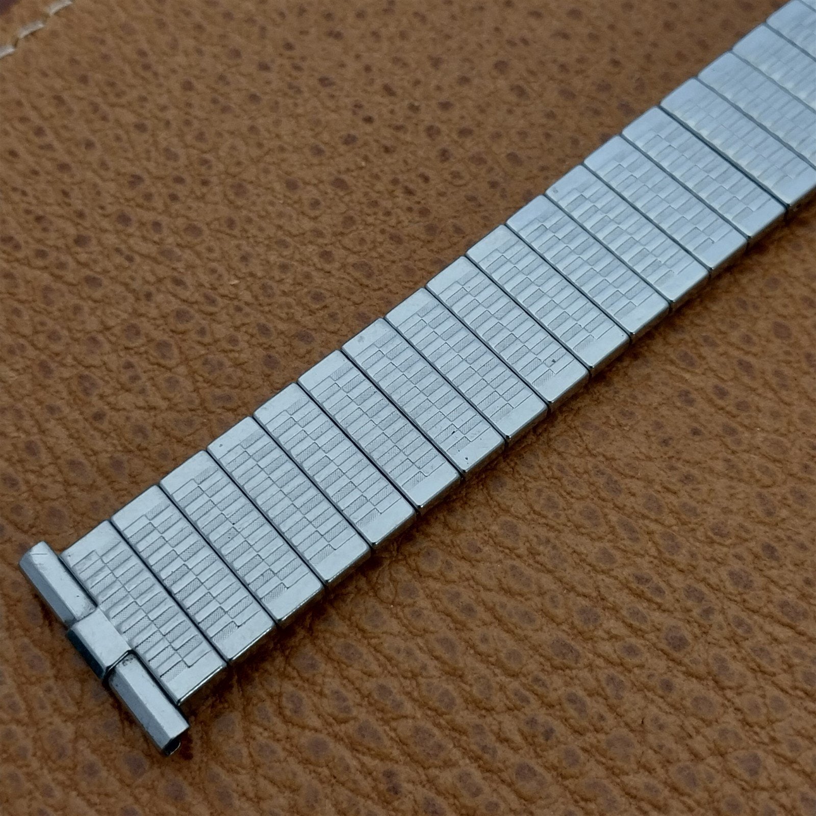 1960s 19mm 18mm JB Champion USA Slim Stainless Steel Unused Vintage Watch Band