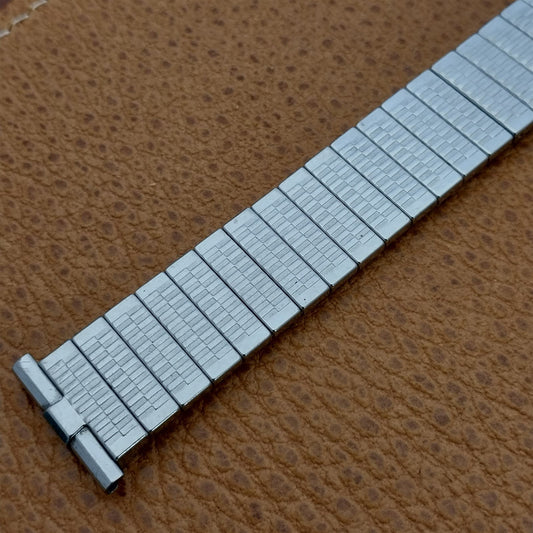 1960s 19mm 18mm JB Champion USA Slim Stainless Steel Unused Vintage Watch Band