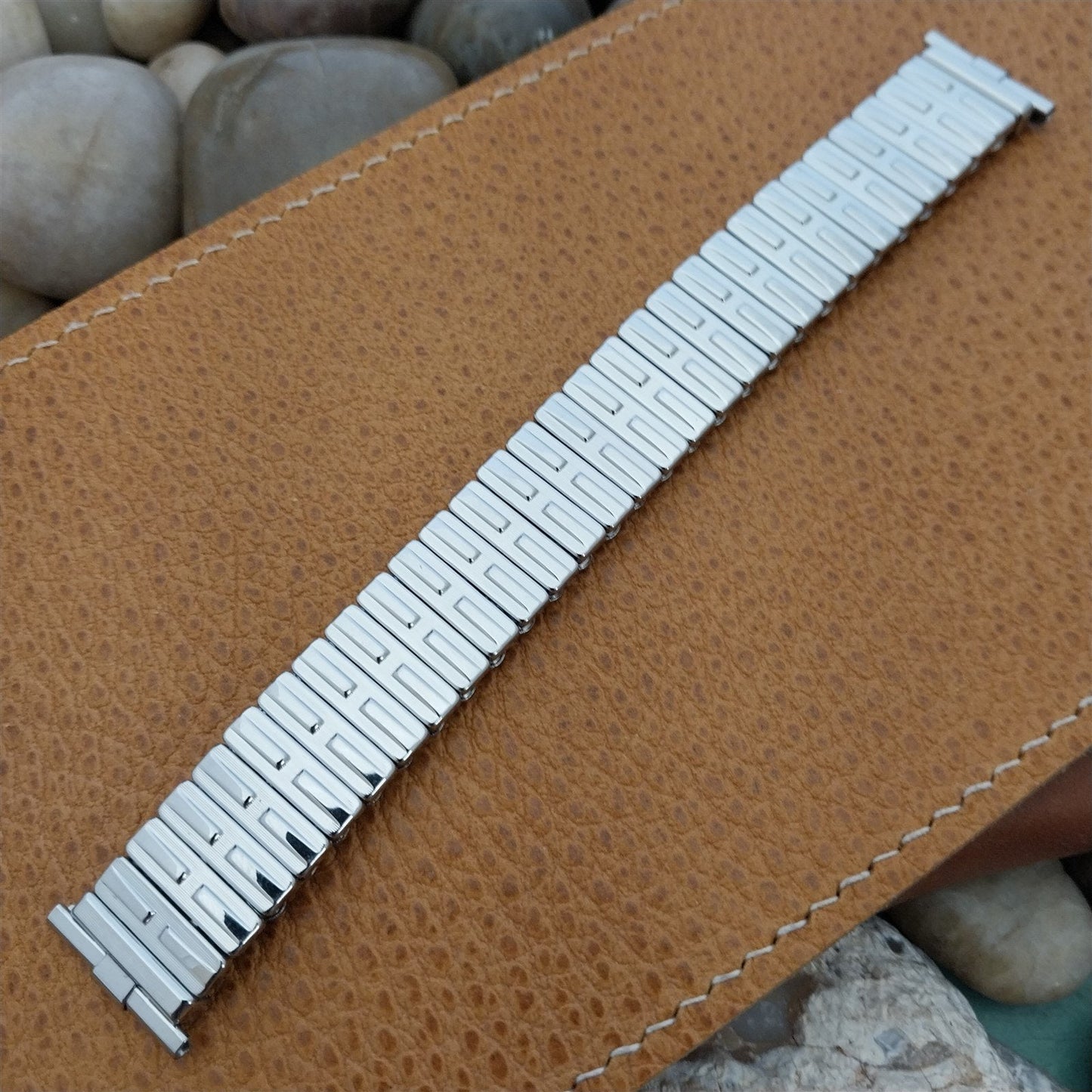 Vintage 1960s 19mm 18mm Stainless Steel JB Champion Classic mcm nos Watch Band